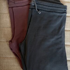 2 pair UGG Women's Jogger sweatpants in Navy and Burgundy